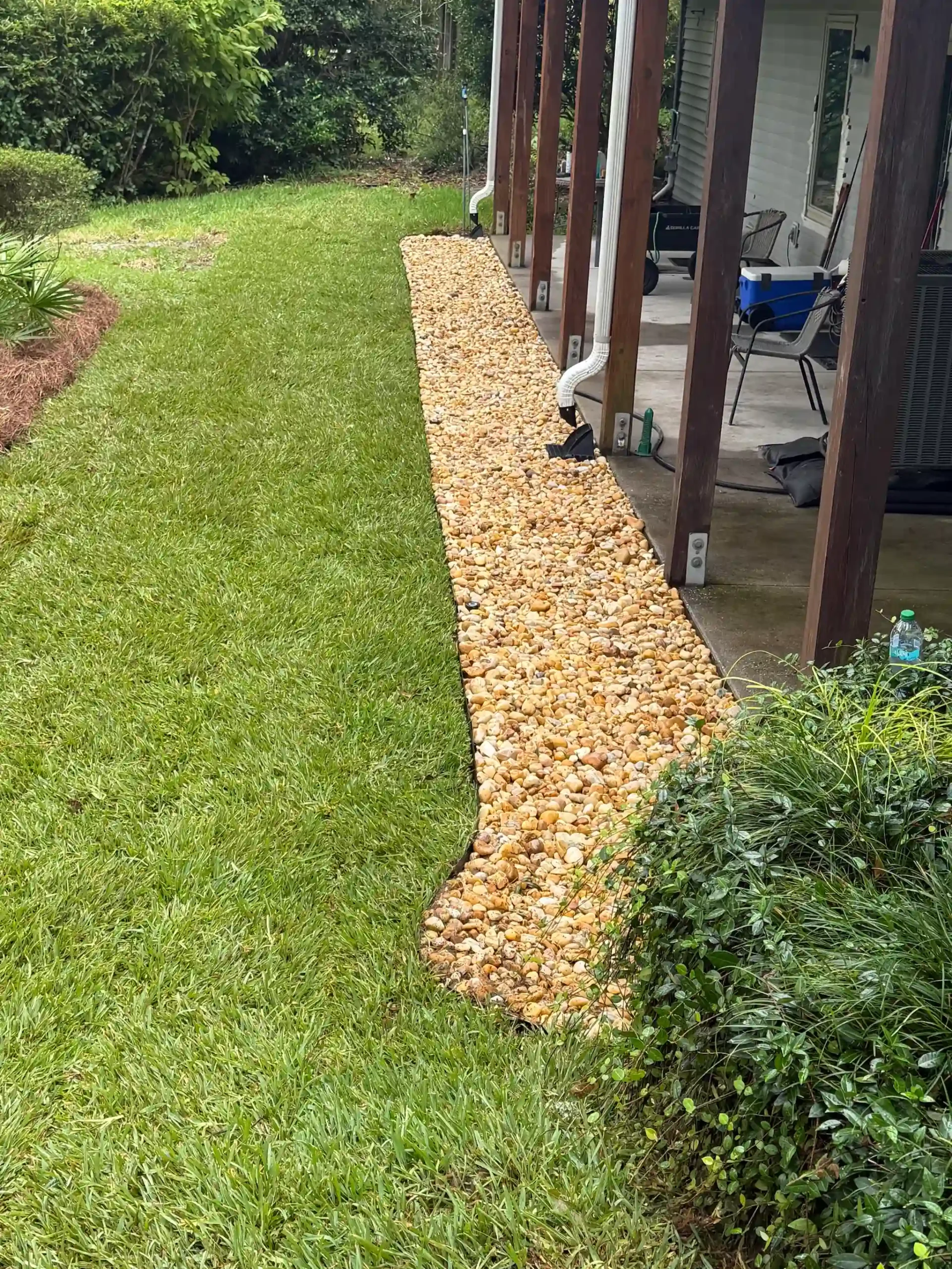 french drain gravel